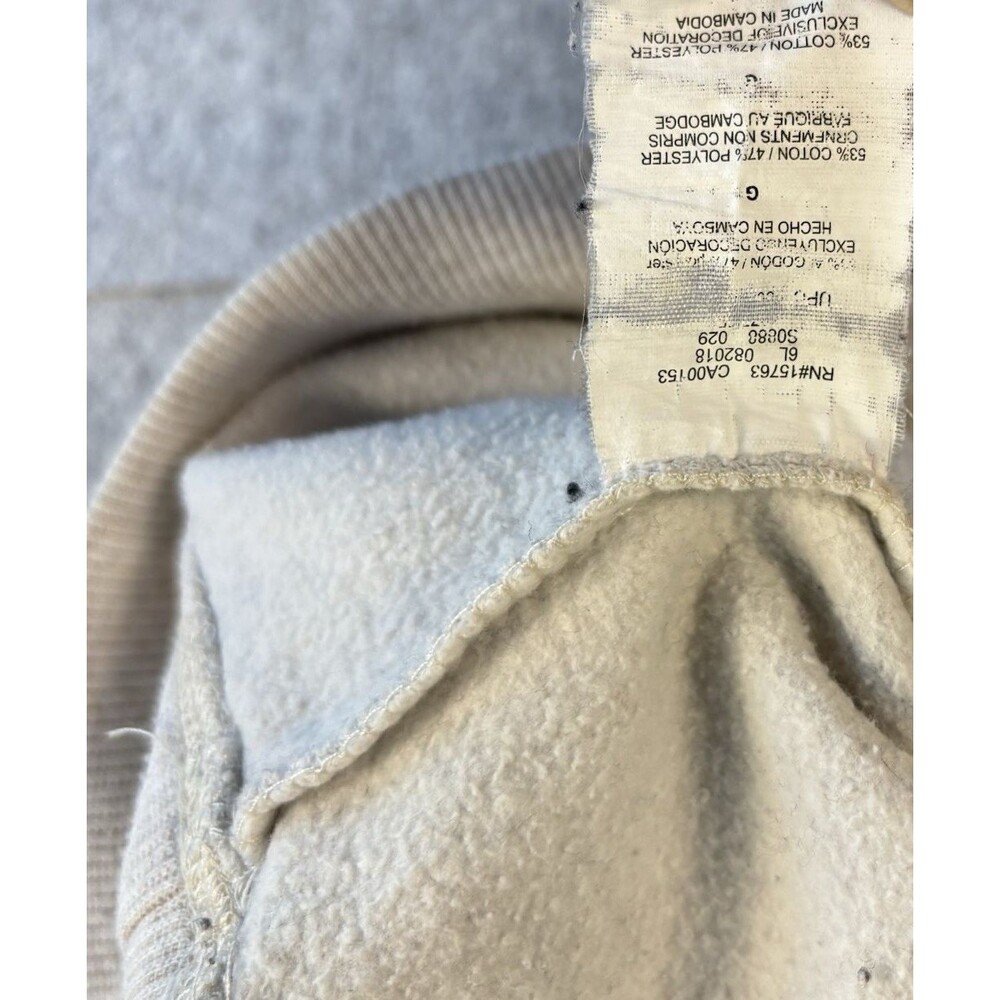 Vintage Champion Gray Grey Crewneck Sweatshirt Cotton Blend Unisex Adult Large - Picture 13 of 16